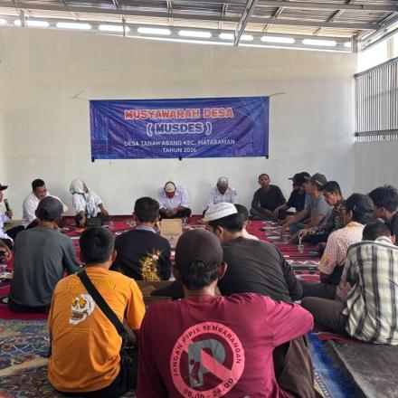 Wujudkan Lingkungan Bersih, Desa Tanah Abang Gelar Musyawarah Desa Sistem Pengelolaan Sampah